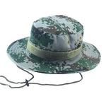 Bob Militaire Aventurier Outdoor Camouflage Bleu et Vert