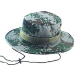 Bob Militaire Aventurier Outdoor Camouflage Bleu et Vert