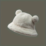 Chapeau Bob Enfant Oreilles Mignonnes Blanc